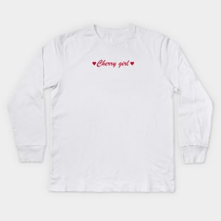 Cherry girl Kids Long Sleeve T-Shirt